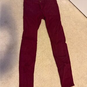 Hollister Women's Deep Red Skinny Jeans